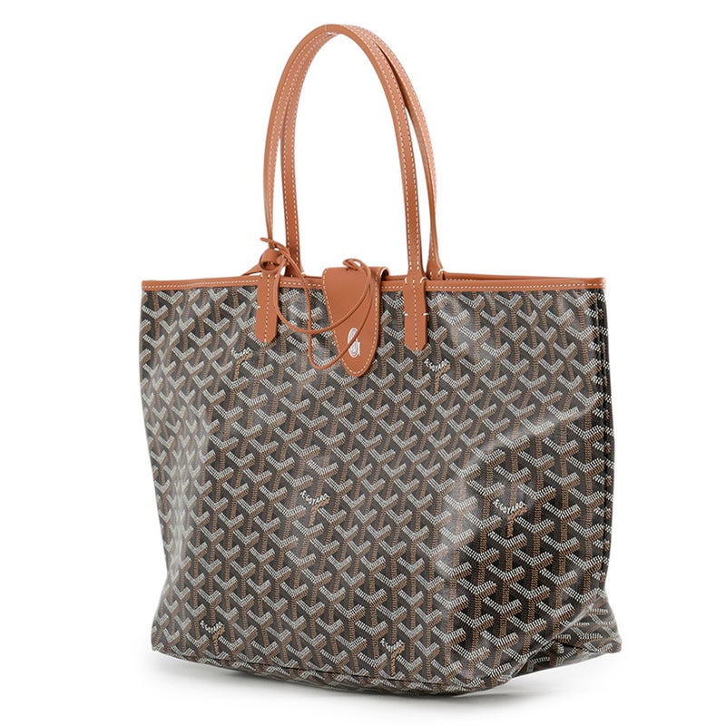 ゴヤール トートバッグ サンルイPM クリップ付き PVC/レザー STLCROPMLTY01CL03P GOYARD ポーチ付き 黒