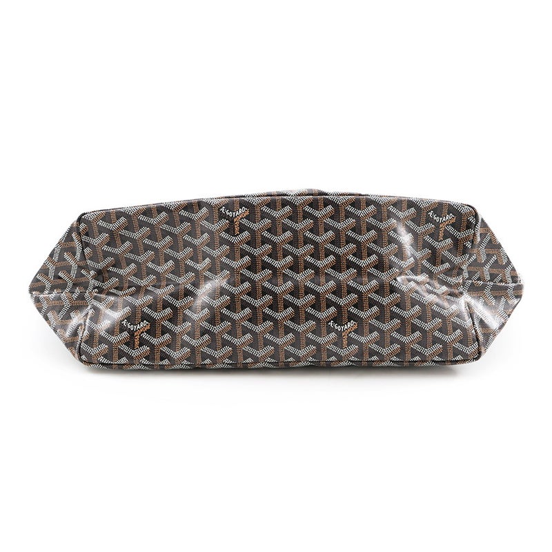 ゴヤール トートバッグ サンルイPM クリップ付き PVC/レザー STLCROPMLTY01CL03P GOYARD ポーチ付き 黒