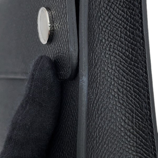 エルメス ショルダーウォレット ナップ トゥーゴー ブラック/シルバー金具 エプソン W刻印 財布 黒
