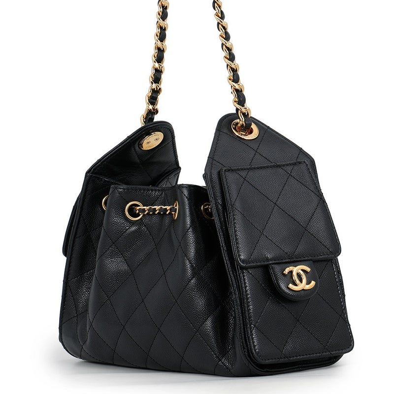 シャネル チェーンショルダーバッグ CHANEL25 ミニ ココマーク ワンショルダー AS5631 CHANEL 黒