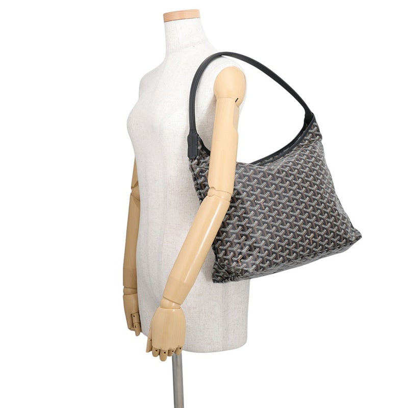 ゴヤール ショルダーバッグ ボエム ホーボーバッグ PVC/レザー BOHEMEPMLTY01CL01P GOYARD ポーチ付き 黒