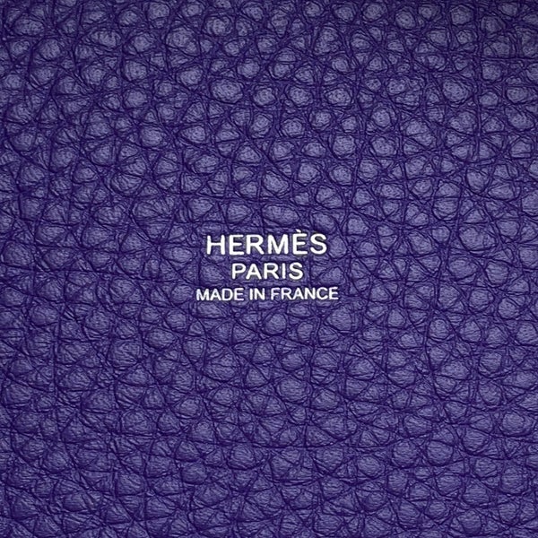 エルメス ハンドバッグ ピコタンロックPM パープル/シルバー金具 トリヨンクレマンス G刻印 HERMES トートバッグ