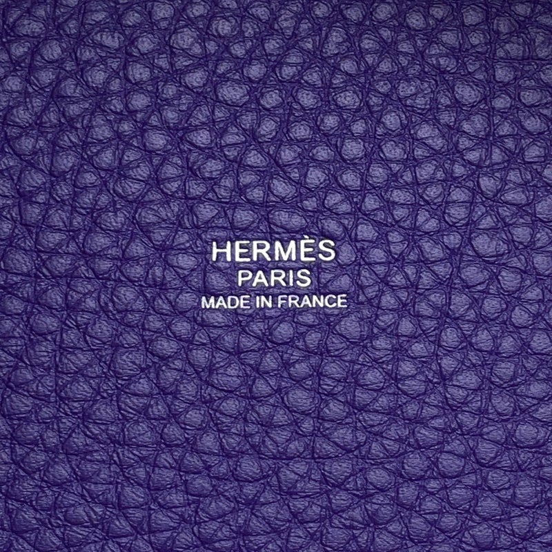 エルメス ハンドバッグ ピコタンロックPM パープル/シルバー金具 トリヨンクレマンス G刻印 HERMES トートバッグ