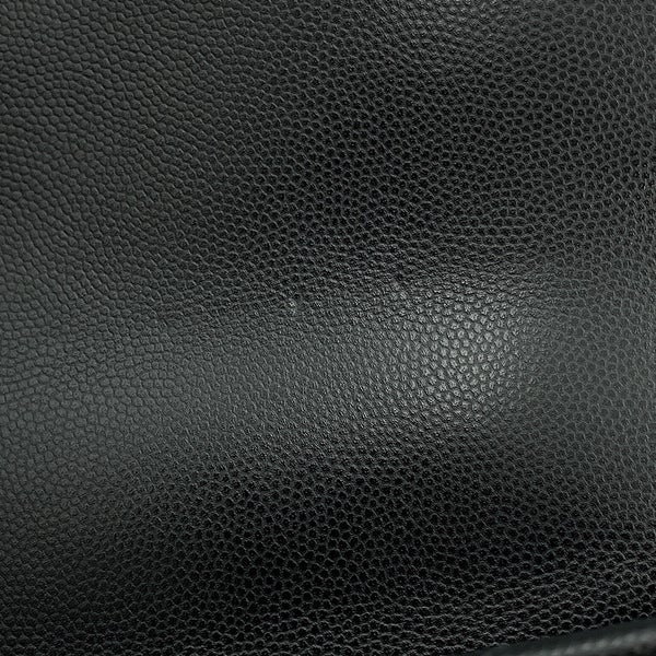シャネル ハンドバッグ ココマーク トップハンドル XXS フラップ バッグ キャビアスキン AS2215 CHANEL バッグ 2way 黒
