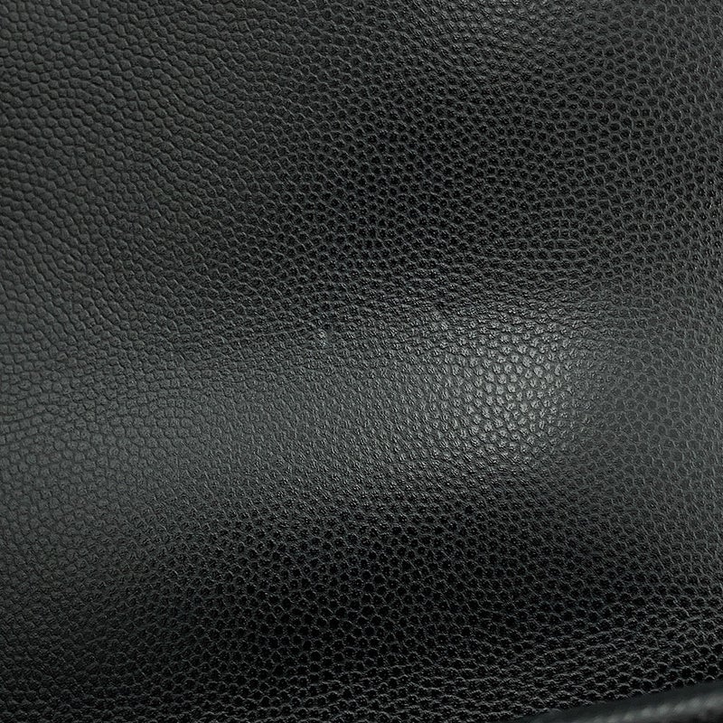 シャネル ハンドバッグ ココマーク トップハンドル XXS フラップ バッグ キャビアスキン AS2215 CHANEL バッグ 2way 黒