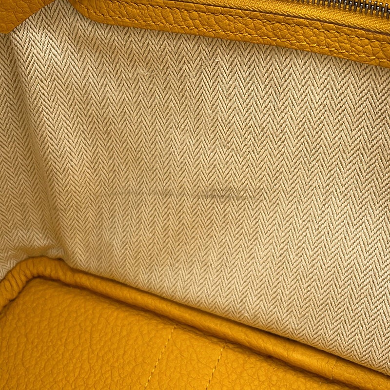 エルメス トートバッグ ガーデンパーティTPM ジョーヌアンブル/シルバー金具 カントリー D刻印 HERMES Garden Party