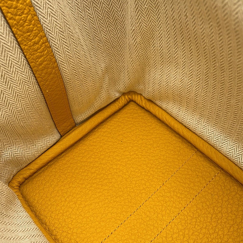 エルメス トートバッグ ガーデンパーティTPM ジョーヌアンブル/シルバー金具 カントリー D刻印 HERMES Garden Party