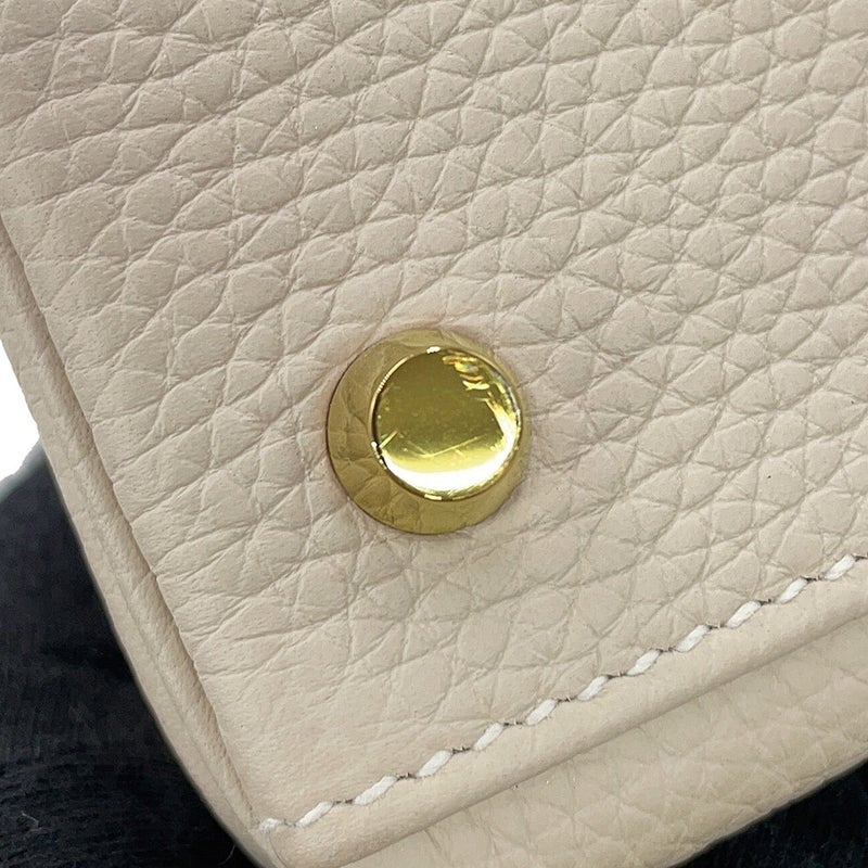 エルメス ハンドバッグ ケリー28 内縫い クレ/ゴールド金具 トリヨンクレマンス A刻印 HERMES Kelly 2wayバッグ