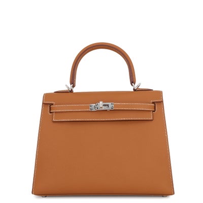 Hermès Kelly 25 Gold Epsom Palladium