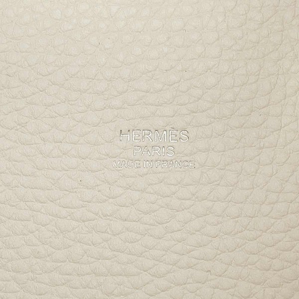 エルメス ハンドバッグ ピコタンロックMM エクラ ナタ/セサミ/シルバー金具 トリヨンクレマンス/スイフト Z刻印