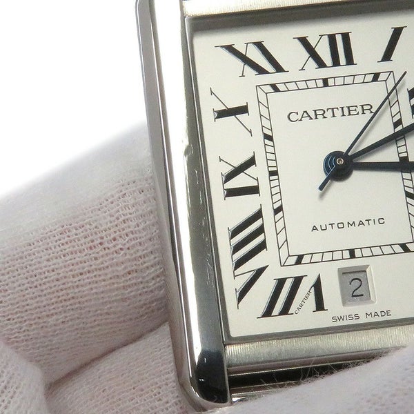 カルティエ タンク ソロ XL W5200028 Cartier 腕時計 ウォッチ TANK SOLO ブレス シルバー文字盤