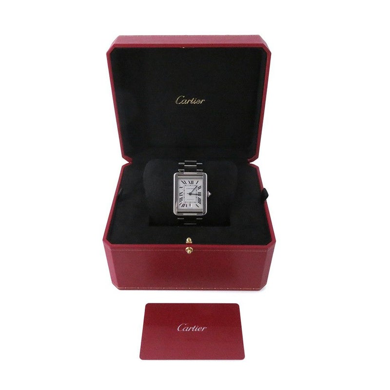 カルティエ タンク ソロ XL W5200028 Cartier 腕時計 ウォッチ TANK SOLO ブレス シルバー文字盤