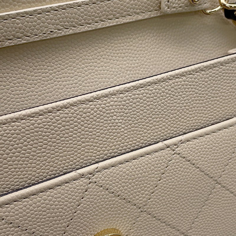 シャネル チェーンウォレット ココマーク キャビアスキン AP5455 CHANEL 財布 黒