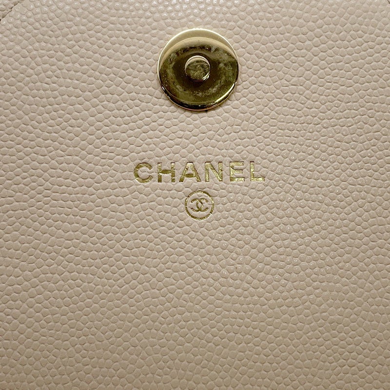 シャネル チェーンウォレット ココマーク キャビアスキン AP5455 CHANEL 財布 黒