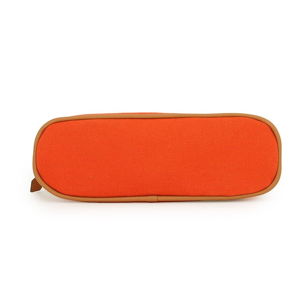 エルメス ポーチ ボリードポーチ ミニ オランジュ・フー/シルバー金具 キャンバス HERMES 小物入れ