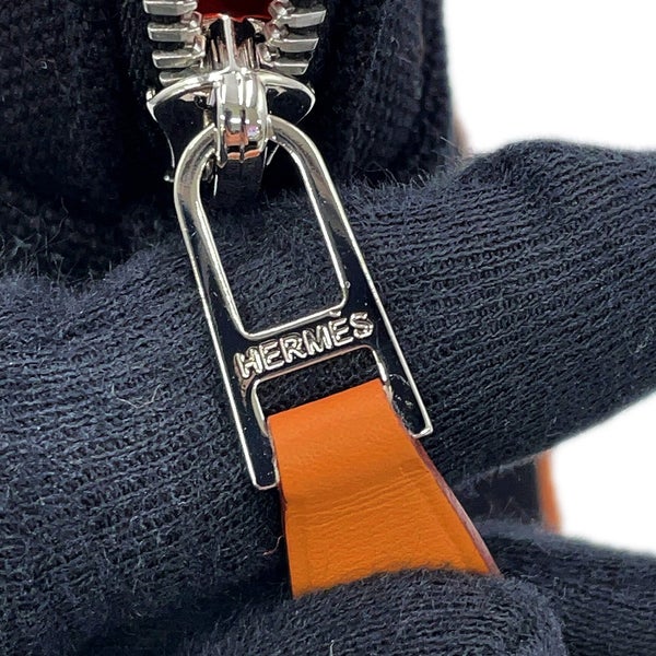エルメス ポーチ ボリードポーチ ミニ ブラック/シルバー金具 キャンバス HERMES 小物入れ 黒