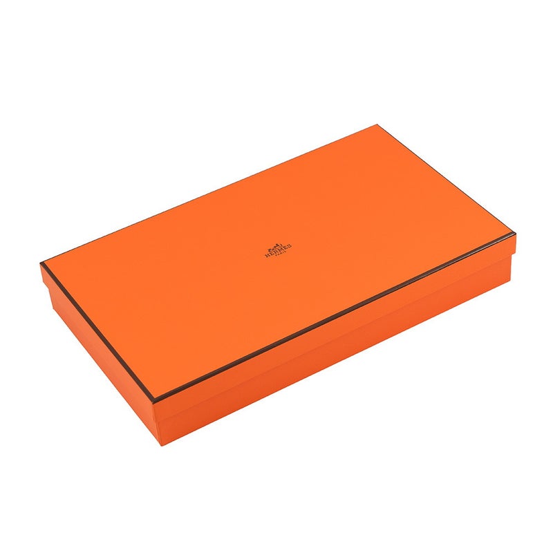 エルメス ポーチ ボリードポーチMM オランジュ・フー/シルバー金具 キャンバス HERMES 化粧ポーチ 小物入れ