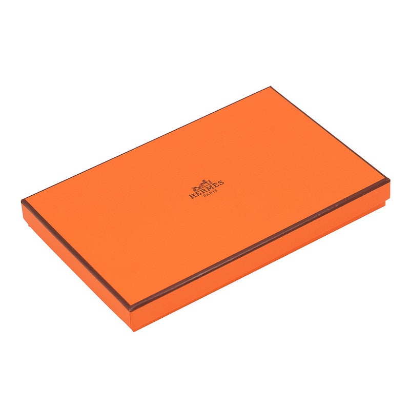 エルメス ポーチ ボリードポーチ ミニミニ オランジュ・フー/シルバー金具 コットン HERMES 小物入れ