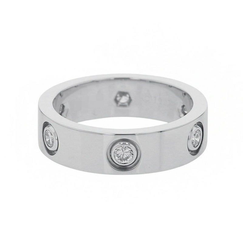 カルティエ リング ラブリング フルダイヤ ダイヤモンド 6P K18WGホワイトゴールド リングサイズ53 B4026000 Cartier 指輪