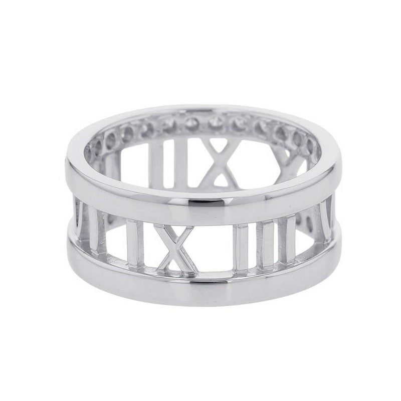 ティファニー リング アトラス オープンリング ダイヤモンド K18WG リングサイズ約16号  Tiffany&Co. 指輪