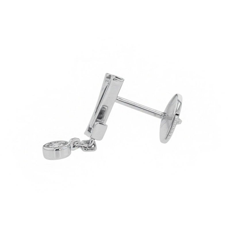 ルイヴィトン ピアス イディール ブロッサム LV ダイヤモンド1P 約0.03ct K18WG Q96544 LOUIS VUITTON 単品 片耳用