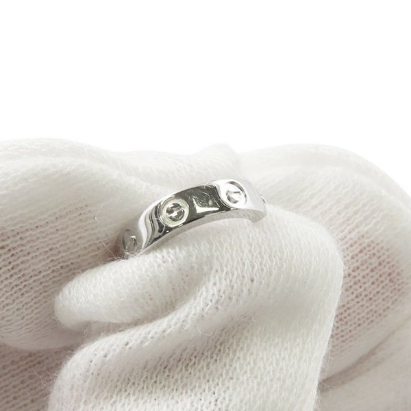 カルティエ ピアス ミニラブ フープ ピアス スモールモデル SM K18WGホワイトゴールド B8028900 Cartier