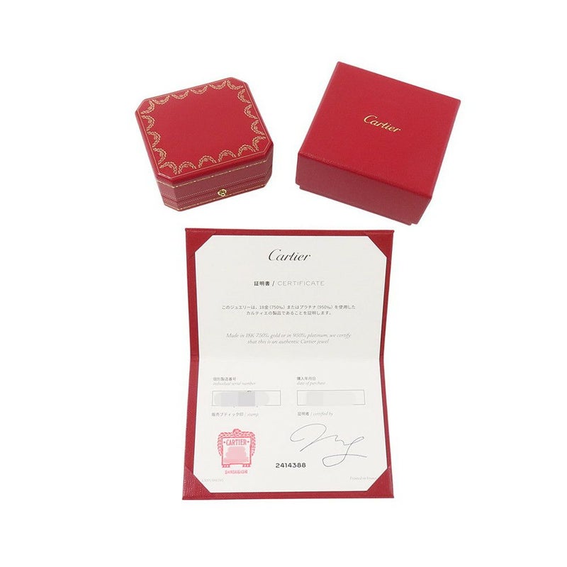 カルティエ ピアス ミニラブ フープ ピアス スモールモデル SM K18WGホワイトゴールド B8028900 Cartier