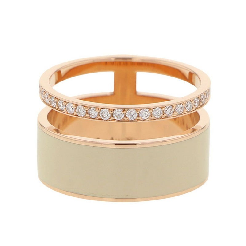 レポシ リング ベルベル クロマティック ヌードリング ダイヤ約38P 0.34ct K18PG ヌードラッカー リングサイズ54 REPOSSI 指輪