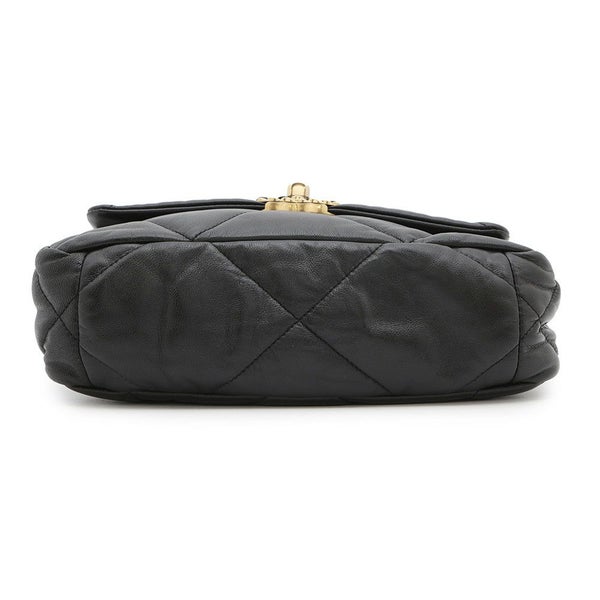 シャネル チェーンショルダーバッグ 19 フラップ バッグ ココマーク ラムスキン AS1160 CHANEL 2way 黒