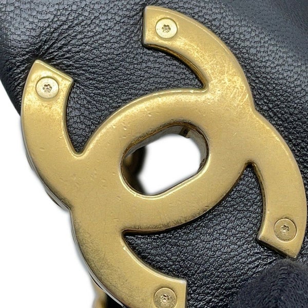 シャネル チェーンショルダーバッグ 19 フラップ バッグ ココマーク ラムスキン AS1160 CHANEL 2way 黒