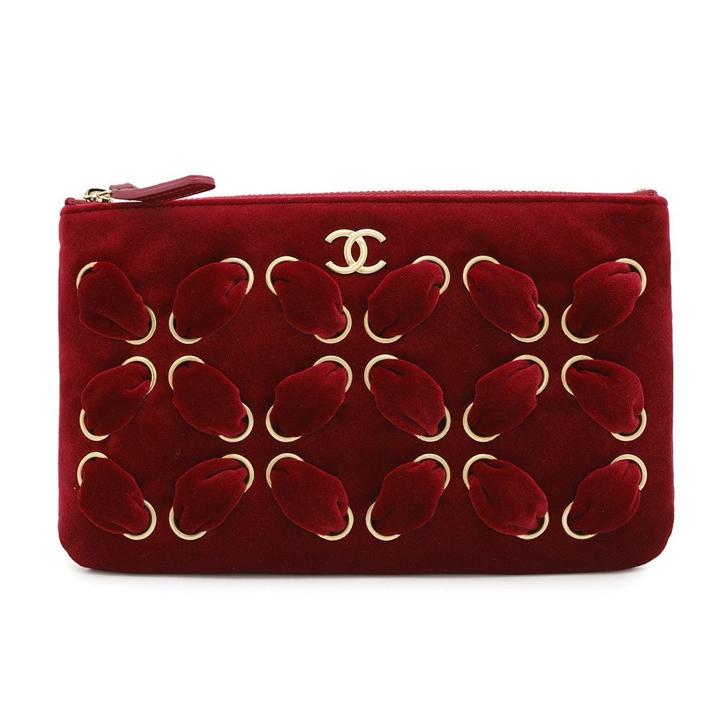 シャネル ノベルティ ポーチ ココマーク ベルベット CHANEL イヤーズ
