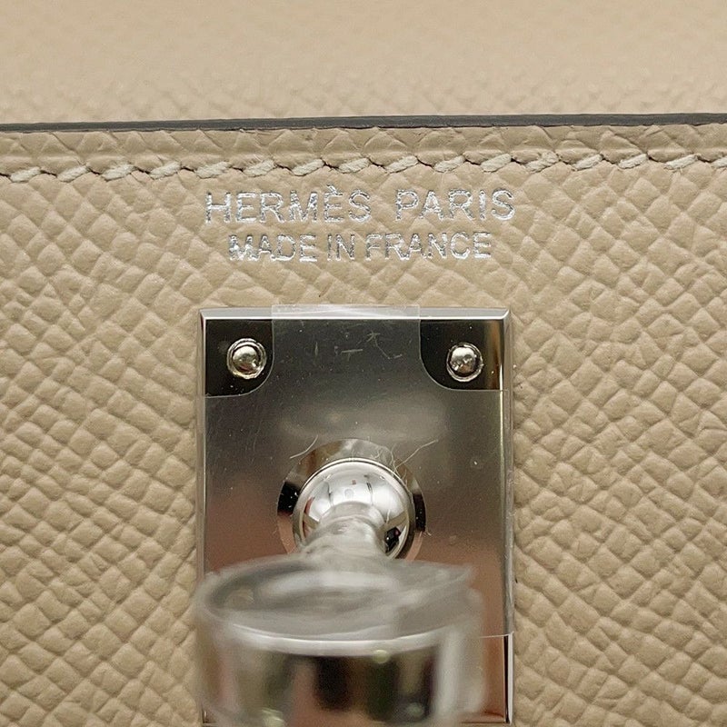 エルメス ミニケリー2 外縫い トリコロール トレンチ/クレ/エトゥープ/シルバー金具 エプソン K刻印 2wayショルダー