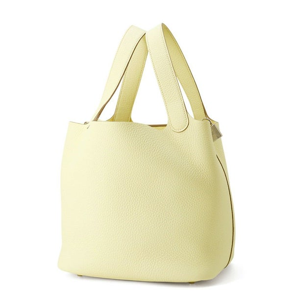 エルメス ハンドバッグ ピコタンロックMM ジョーヌミルトン/シルバー金具 トリヨンクレマンス K刻印