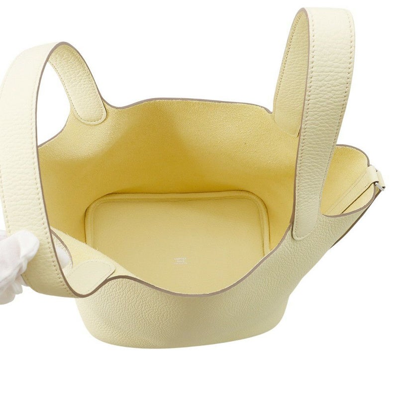 エルメス ハンドバッグ ピコタンロックMM ジョーヌミルトン/シルバー金具 トリヨンクレマンス K刻印