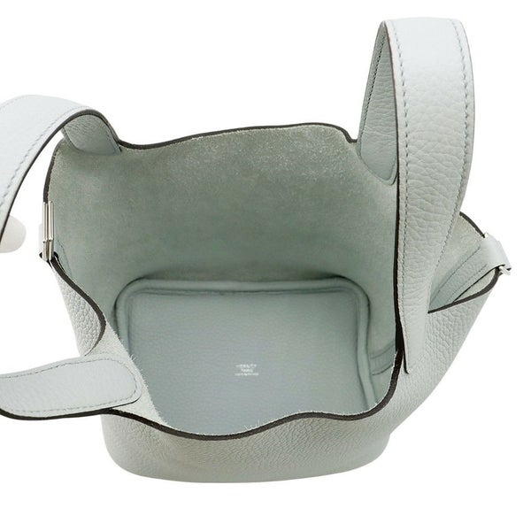 エルメス ハンドバッグ ピコタンロックPM ブルーペール/シルバー金具 トリヨンクレマンス W刻印 HERMES トートバッグ