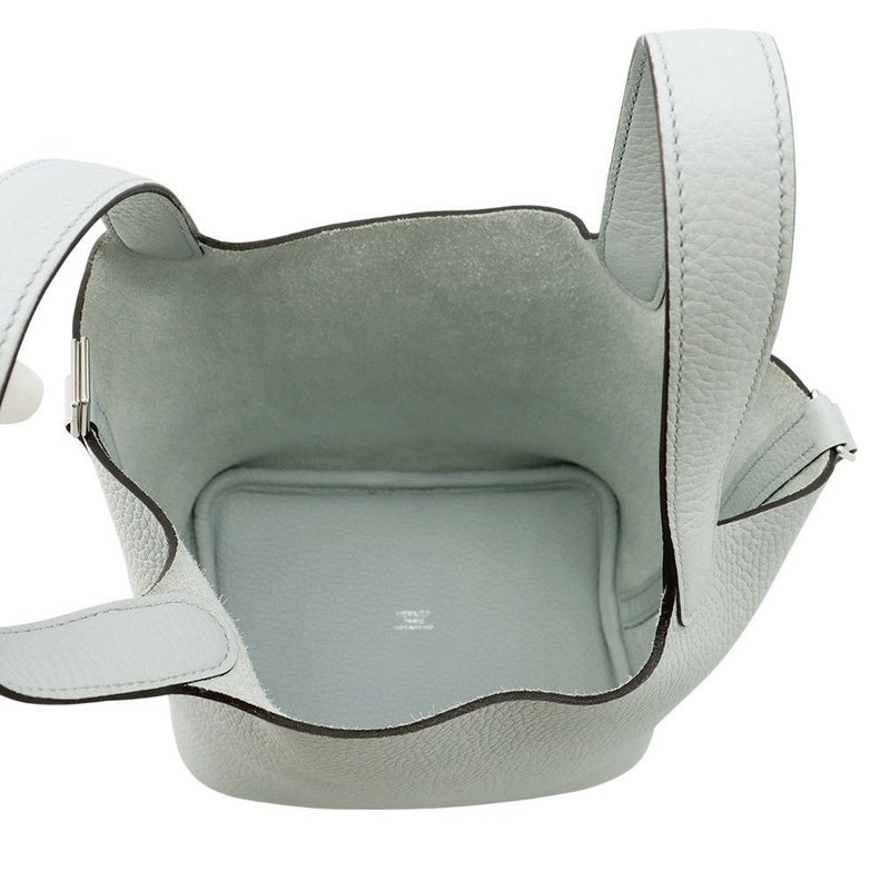 エルメス ハンドバッグ ピコタンロックPM ブルーペール/シルバー金具 トリヨンクレマンス W刻印 HERMES トートバッグ