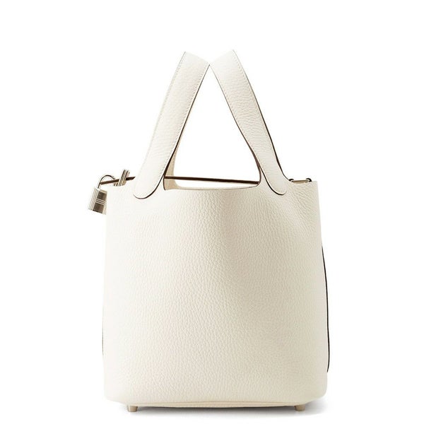 エルメス ハンドバッグ ピコタンロックPM ナタ/シルバー金具 トリヨンクレマンス W刻印 HERMES トートバッグ