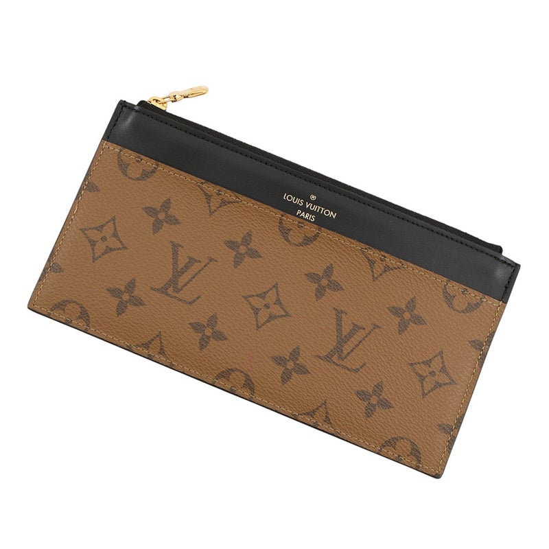 ルイヴィトン 財布 モノグラム・リバース スリムパース M80390 LOUIS VUITTON ヴィトン ブラック 黒
