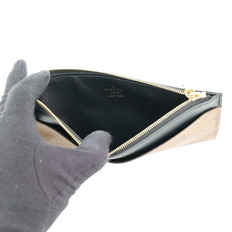 ルイヴィトン 財布 モノグラム・リバース スリムパース M80390 LOUIS VUITTON ヴィトン ブラック 黒