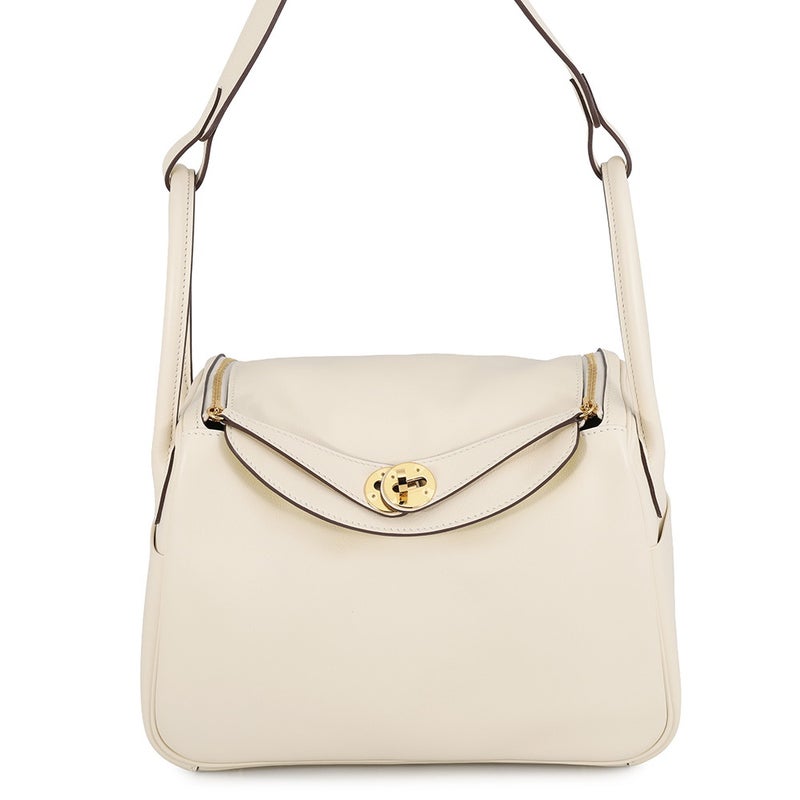 エルメス ハンドバッグ リンディ26 ヴェルソ  クレ/ライム/ゴールド金具 スイフト U刻印 HERMES 2way ショルダーバッグ