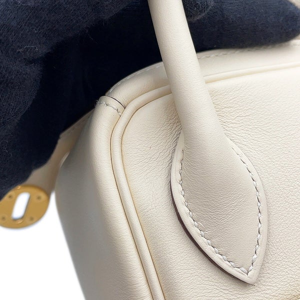 エルメス ハンドバッグ リンディ26 ヴェルソ  クレ/ライム/ゴールド金具 スイフト U刻印 HERMES 2way ショルダーバッグ
