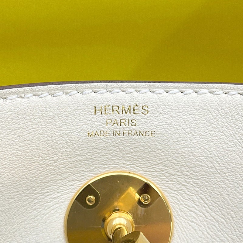 エルメス ハンドバッグ リンディ26 ヴェルソ  クレ/ライム/ゴールド金具 スイフト U刻印 HERMES 2way ショルダーバッグ