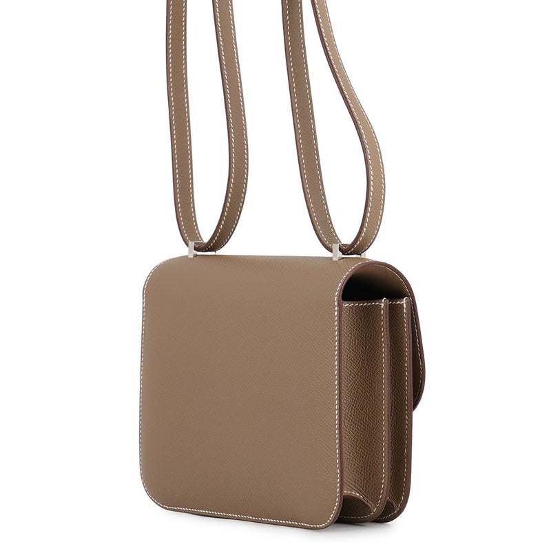 エルメス ショルダーバッグ ミニ コンスタンス3 エトゥープ/シルバー金具 エプソン G刻印 HERMES Constance