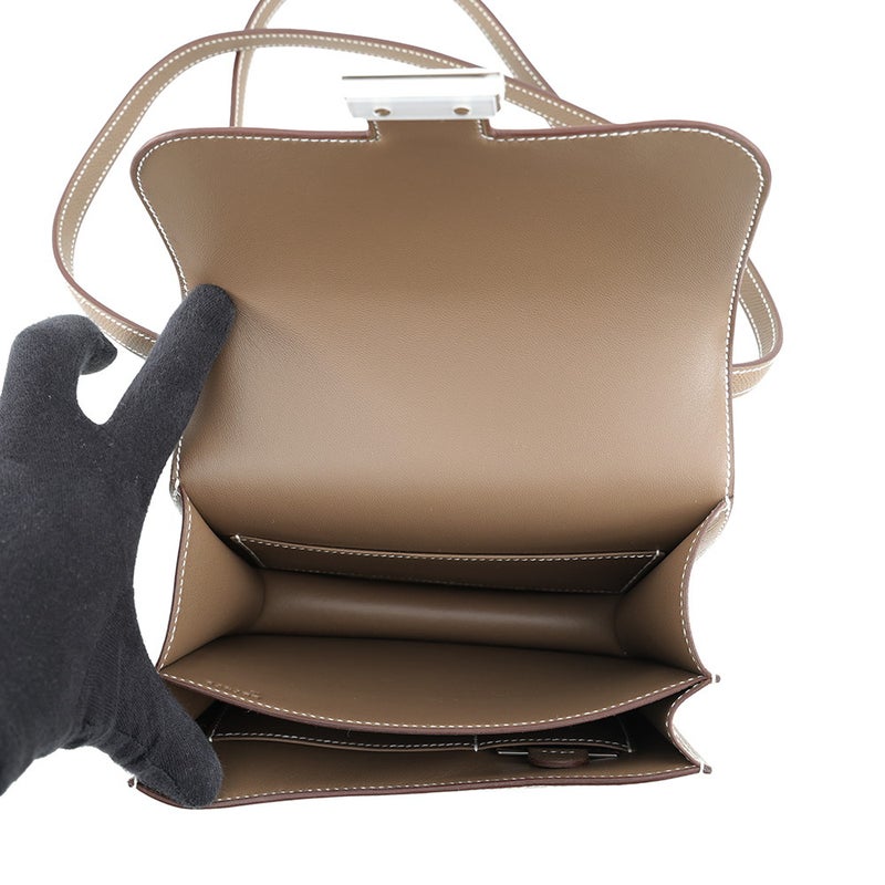 エルメス ショルダーバッグ ミニ コンスタンス3 エトゥープ/シルバー金具 エプソン G刻印 HERMES Constance
