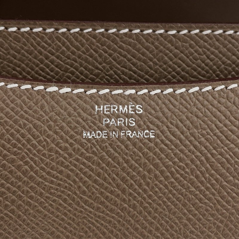 エルメス ショルダーバッグ ミニ コンスタンス3 エトゥープ/シルバー金具 エプソン G刻印 HERMES Constance