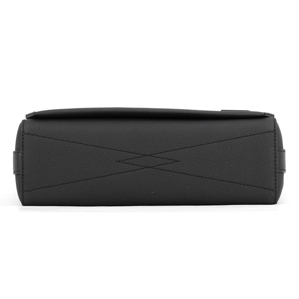 ルイヴィトン ショルダーバッグ グレインレザー テイクオフ・メッセンジャー M57080 LOUIS VUITTON ヴィトン 黒 ブラック