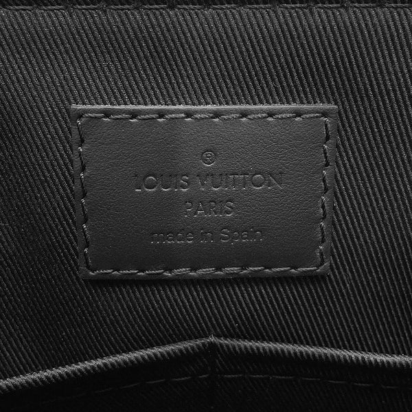 ルイヴィトン ショルダーバッグ グレインレザー テイクオフ・メッセンジャー M57080 LOUIS VUITTON ヴィトン 黒 ブラック