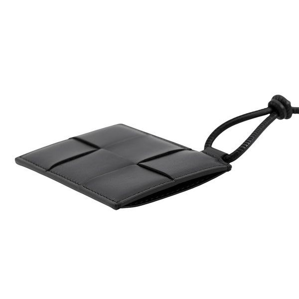 ボッテガヴェネタ カードケース カセット バッジホルダー ラムスキン 701460 BOTTEGA VENETA 黒 定期入れ
