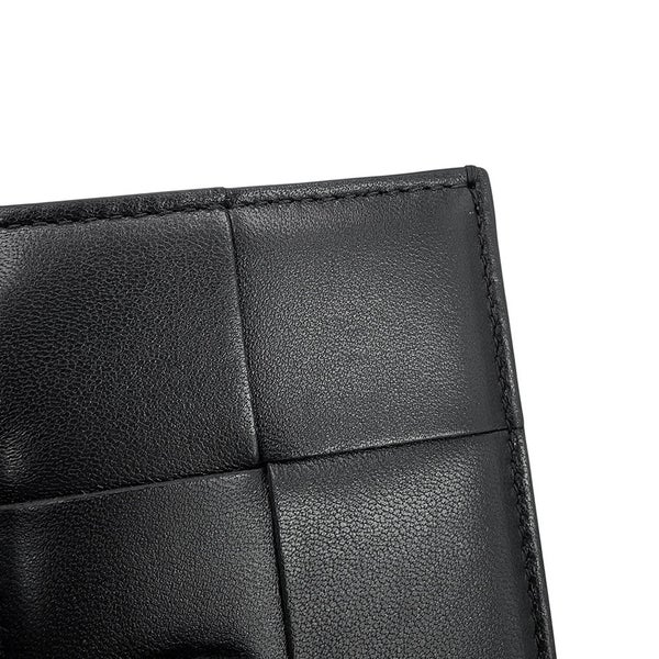 ボッテガヴェネタ カードケース カセット バッジホルダー ラムスキン 701460 BOTTEGA VENETA 黒 定期入れ