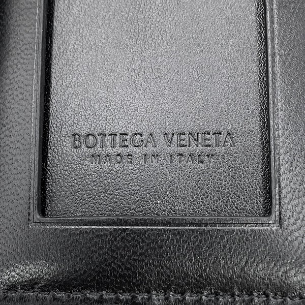ボッテガヴェネタ カードケース カセット バッジホルダー ラムスキン 701460 BOTTEGA VENETA 黒 定期入れ
